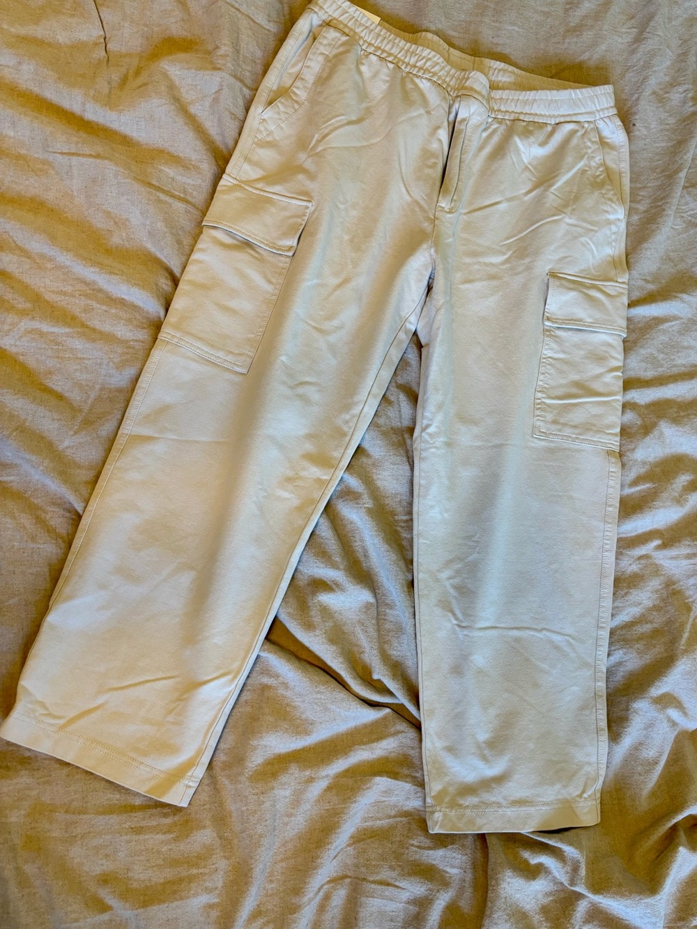 Uniqlo Men's Cargo Pants in Light Beige